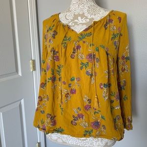 Mustard yellow women’s summer top